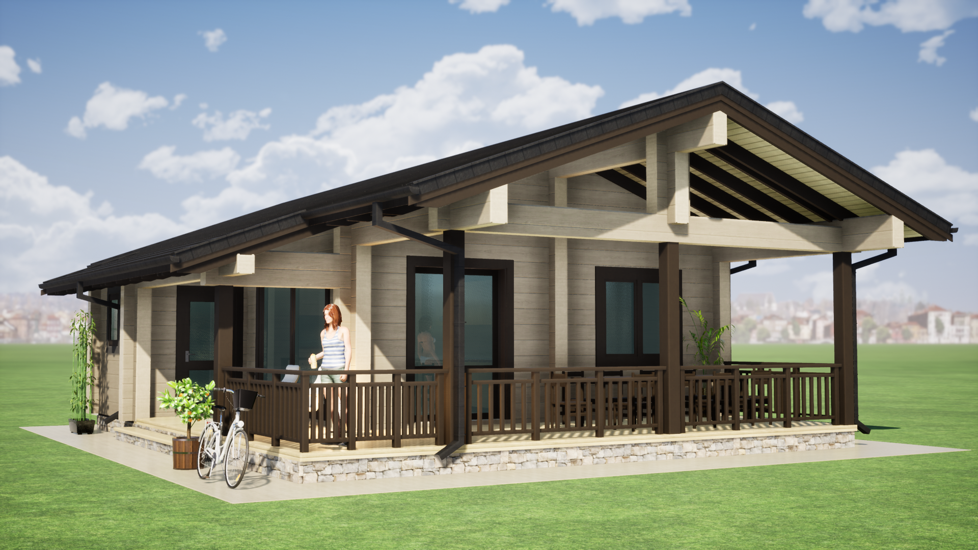 Бунгало на 3 спальни