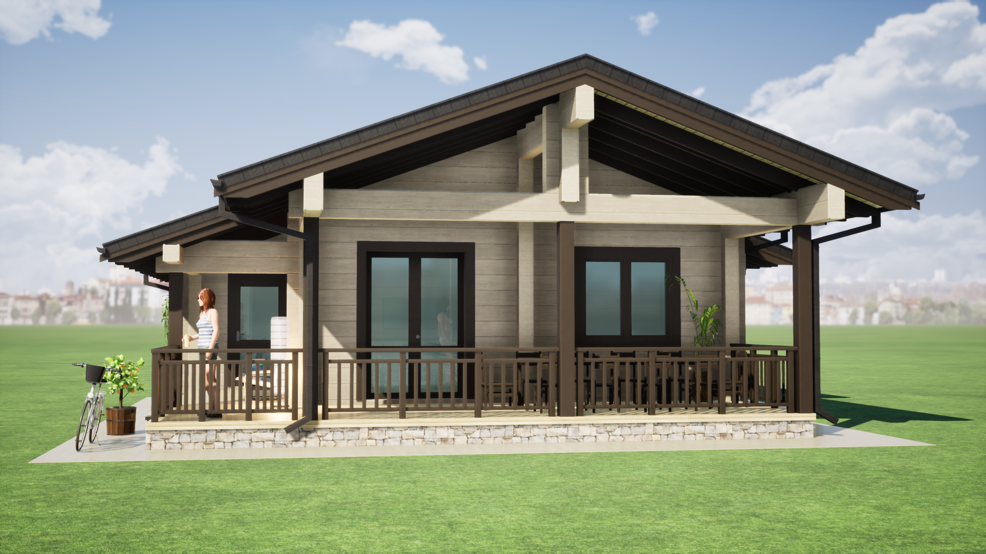 Бунгало на 3 спальни