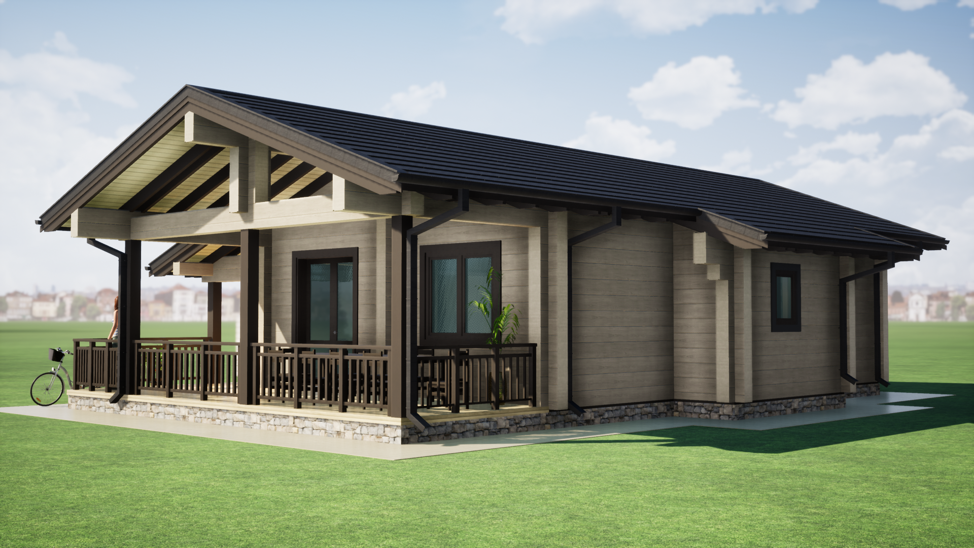 Бунгало на 3 спальни