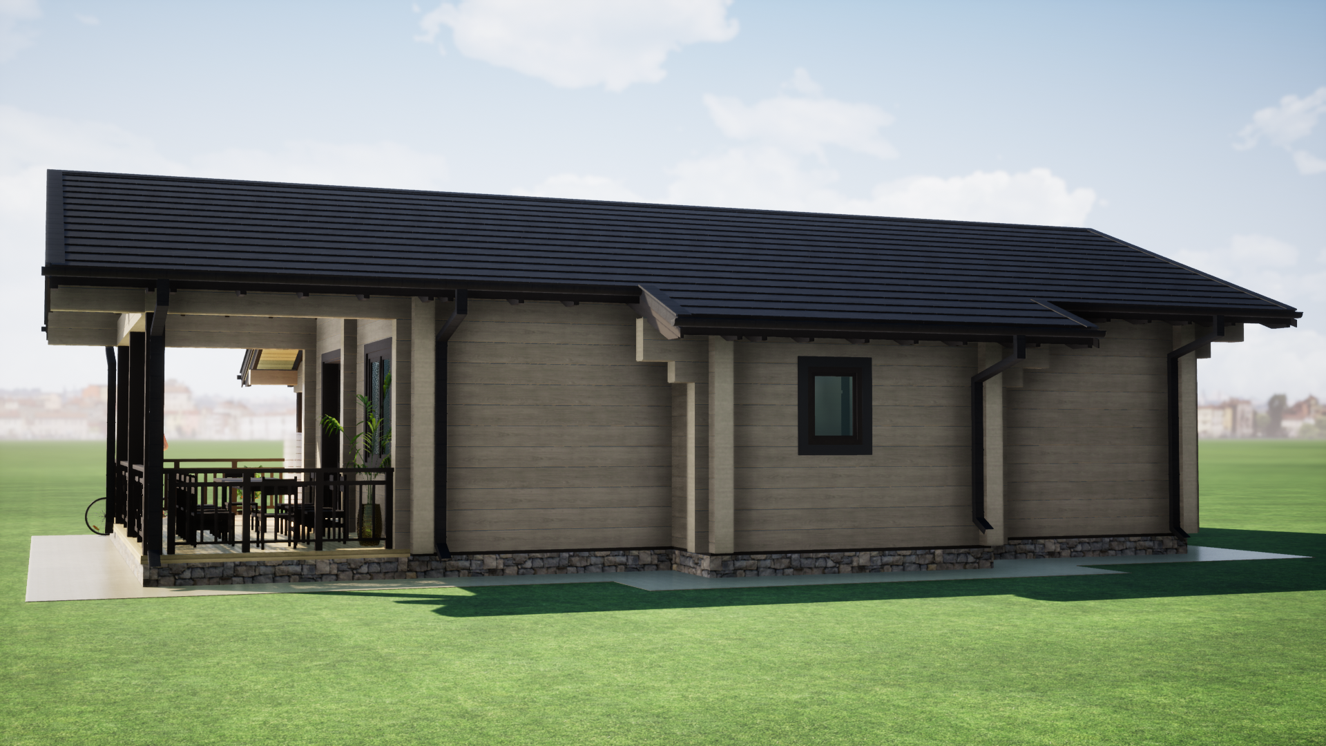 Бунгало на 3 спальни