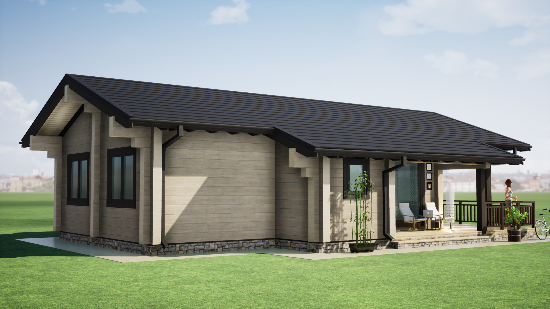 Бунгало на 3 спальни