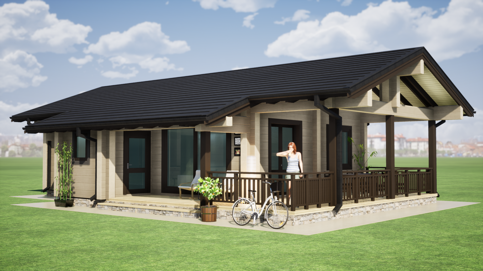 Бунгало на 3 спальни