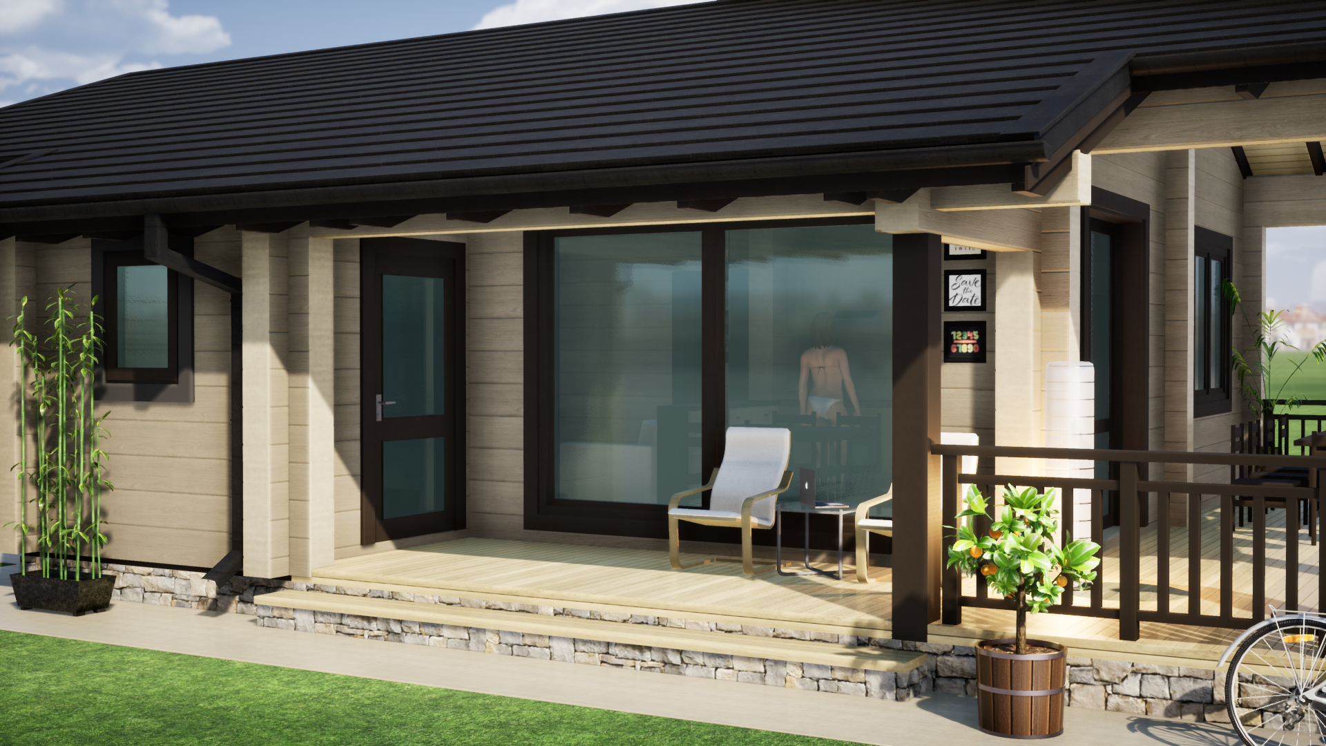 Бунгало на 3 спальни